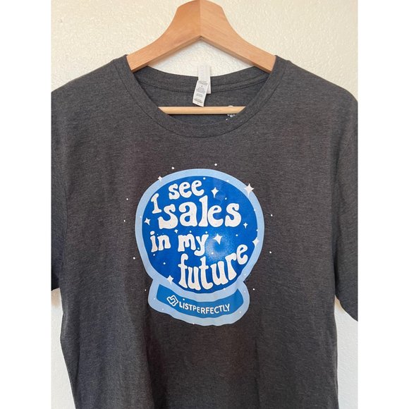 Bella + Canvas List Perfectly Gray Short Sleeve Tshirt Women's Size Large Resell - Picture 2 of 5